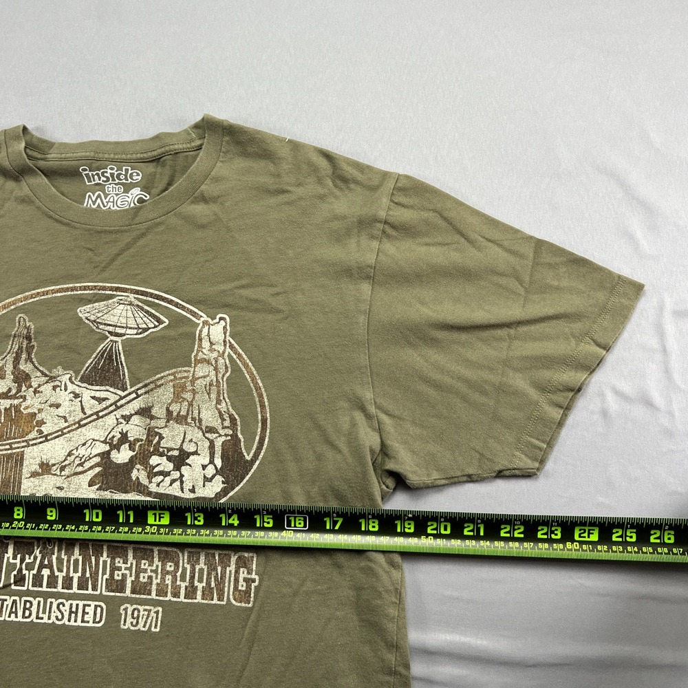 Inside The Magic T Shirt Women Large Olive Green Mountaineering Established 1971 - Picture 4 of 6